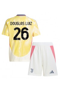 Juventus Douglas Luiz #26 Babytruitje Uit tenue Kind 2024-25 Korte Mouw (+ Korte broeken)